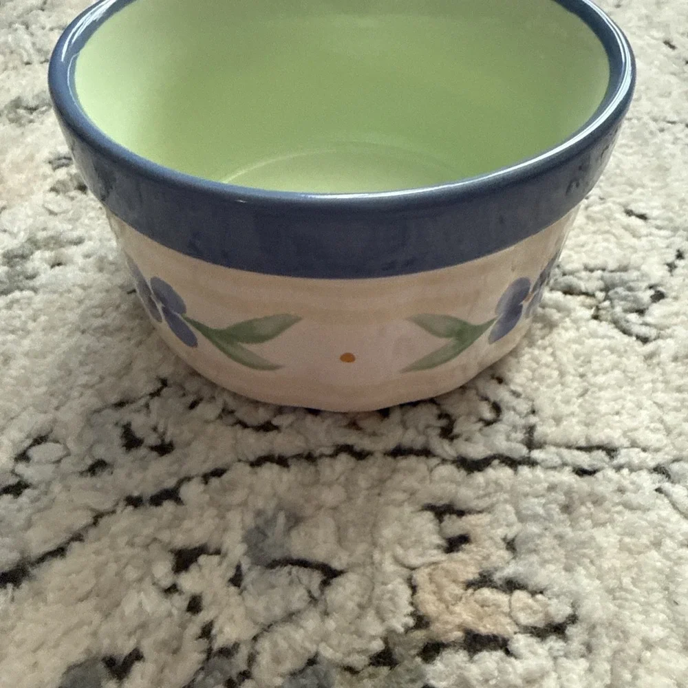 PFALTZGRAFF SUMMER BREEZE  STONEWARE 12 OUNCE DIP BOWL